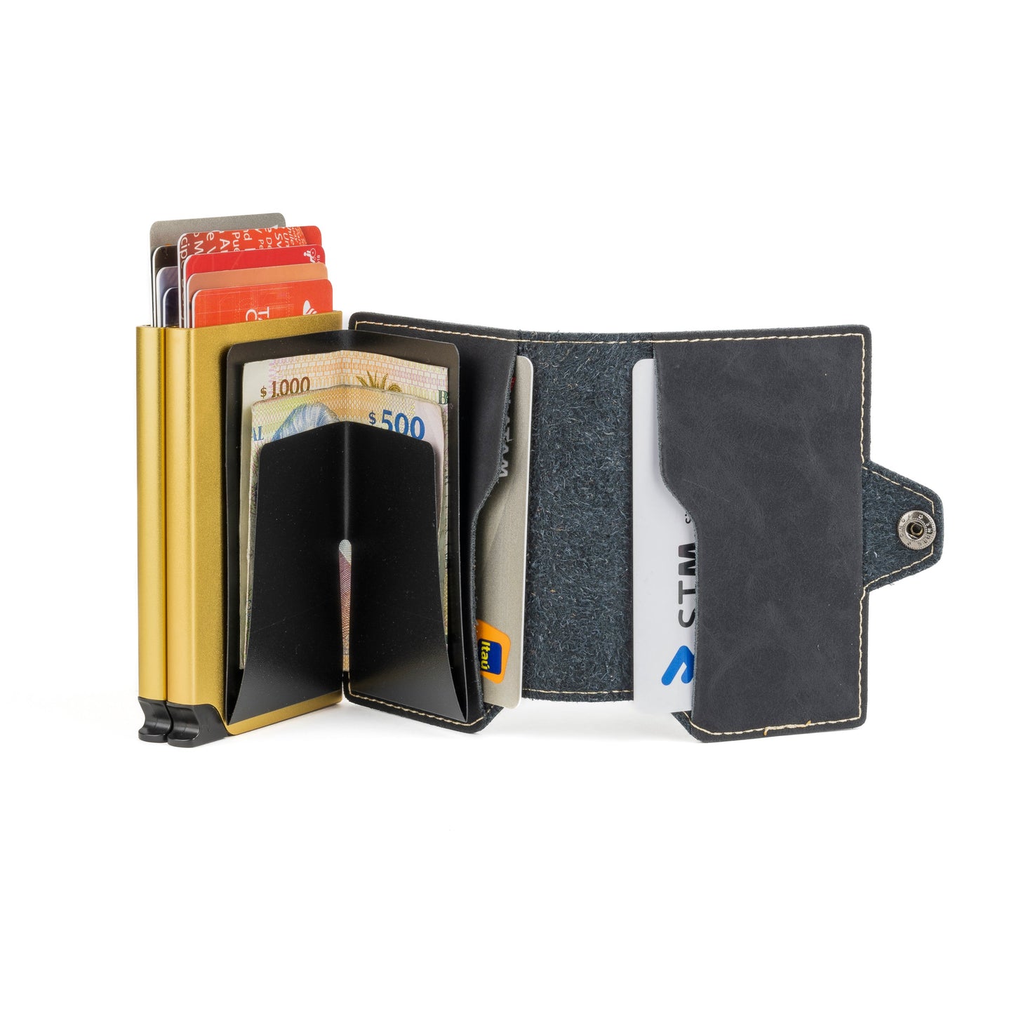 Double Kansas Leather - Golden Black