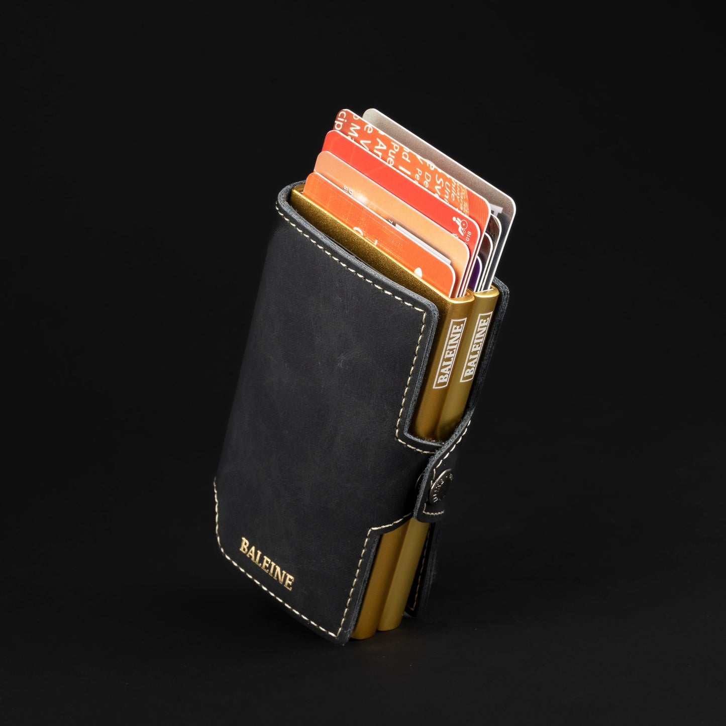 Double Kansas Leather - Golden Black