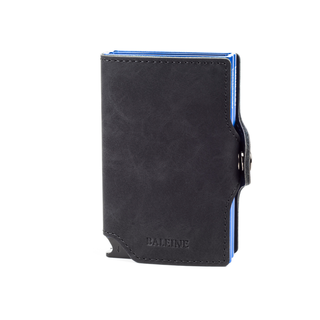 Double Kansas Leather - Dark Blue