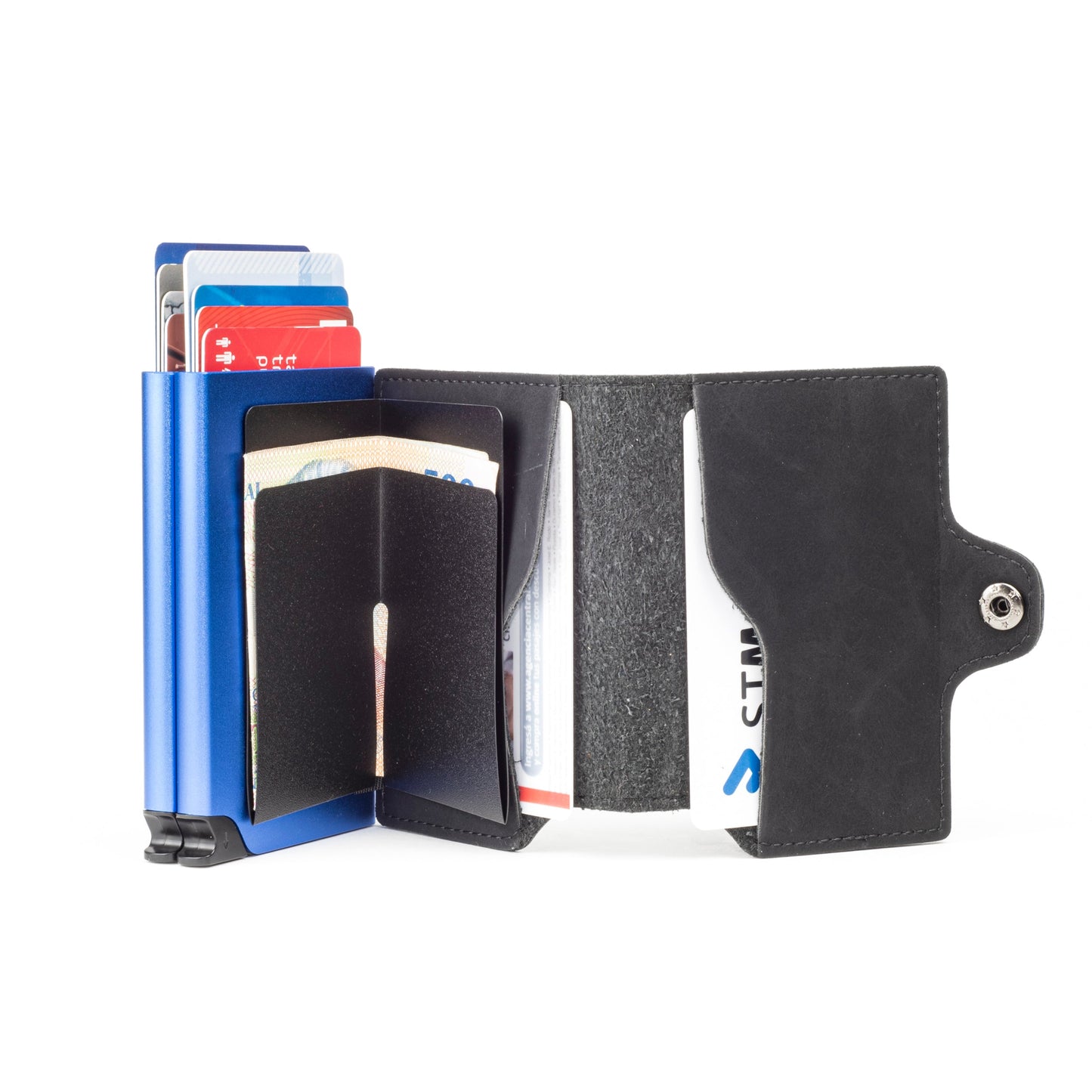 Double Kansas Leather - Dark Blue