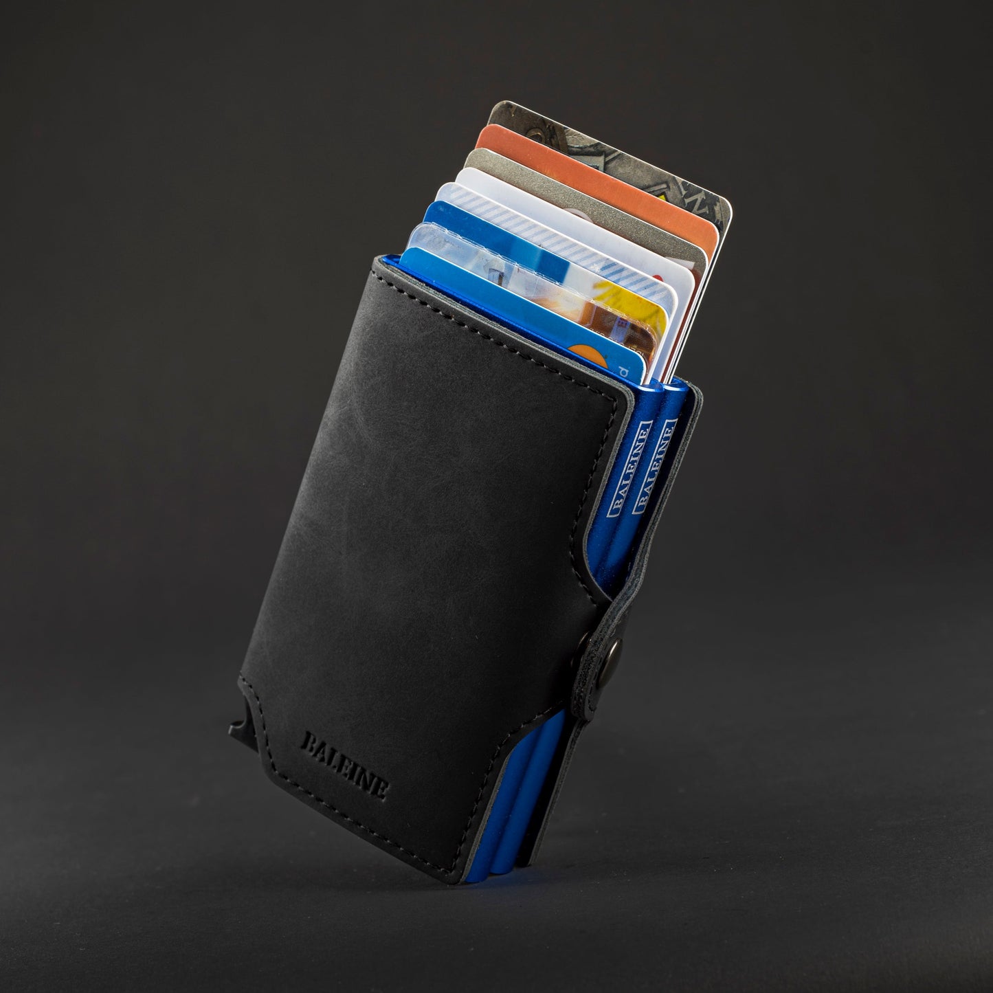 Double Kansas Leather - Dark Blue