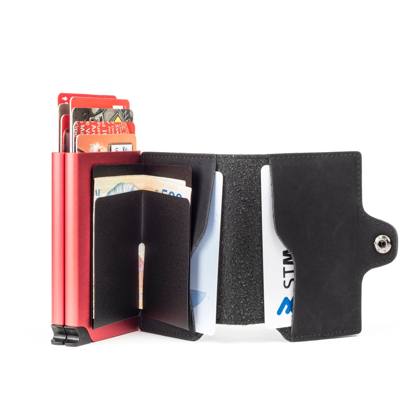 Double Kansas Leather - Dark Red