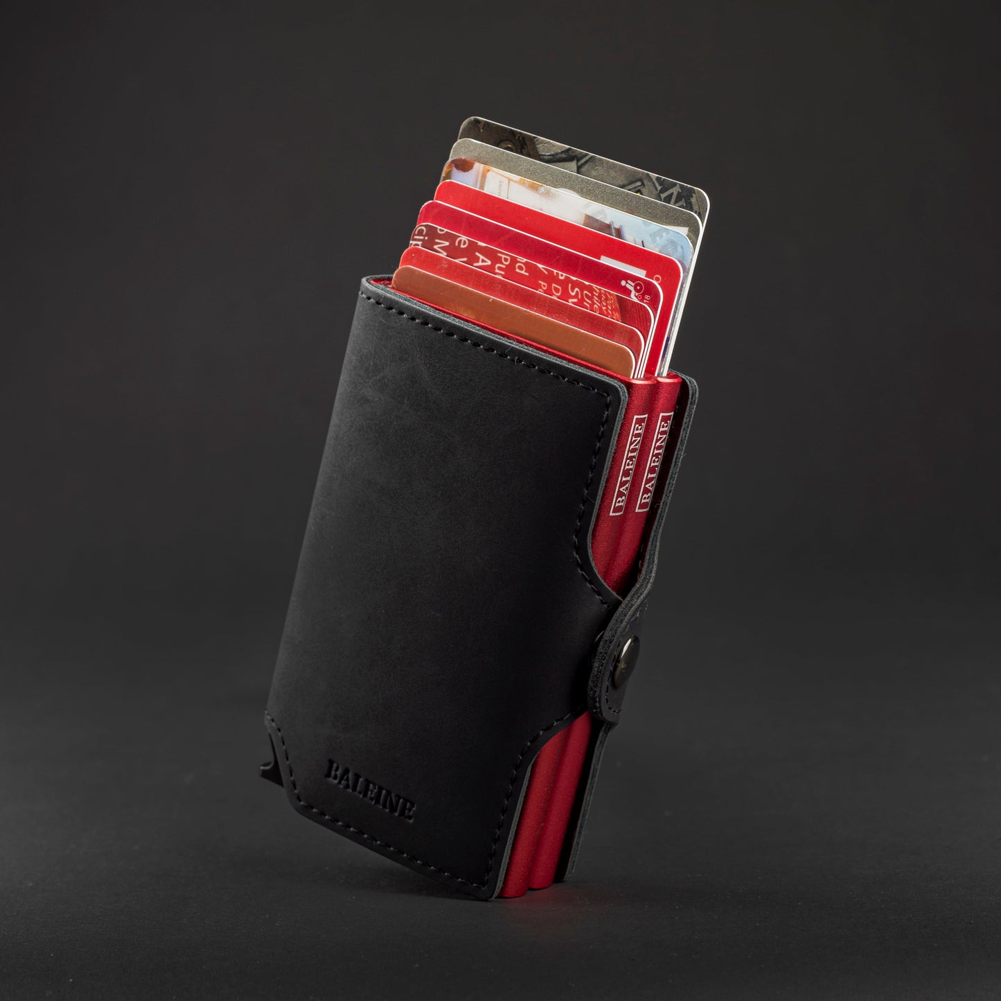 Double Kansas Leather - Dark Red
