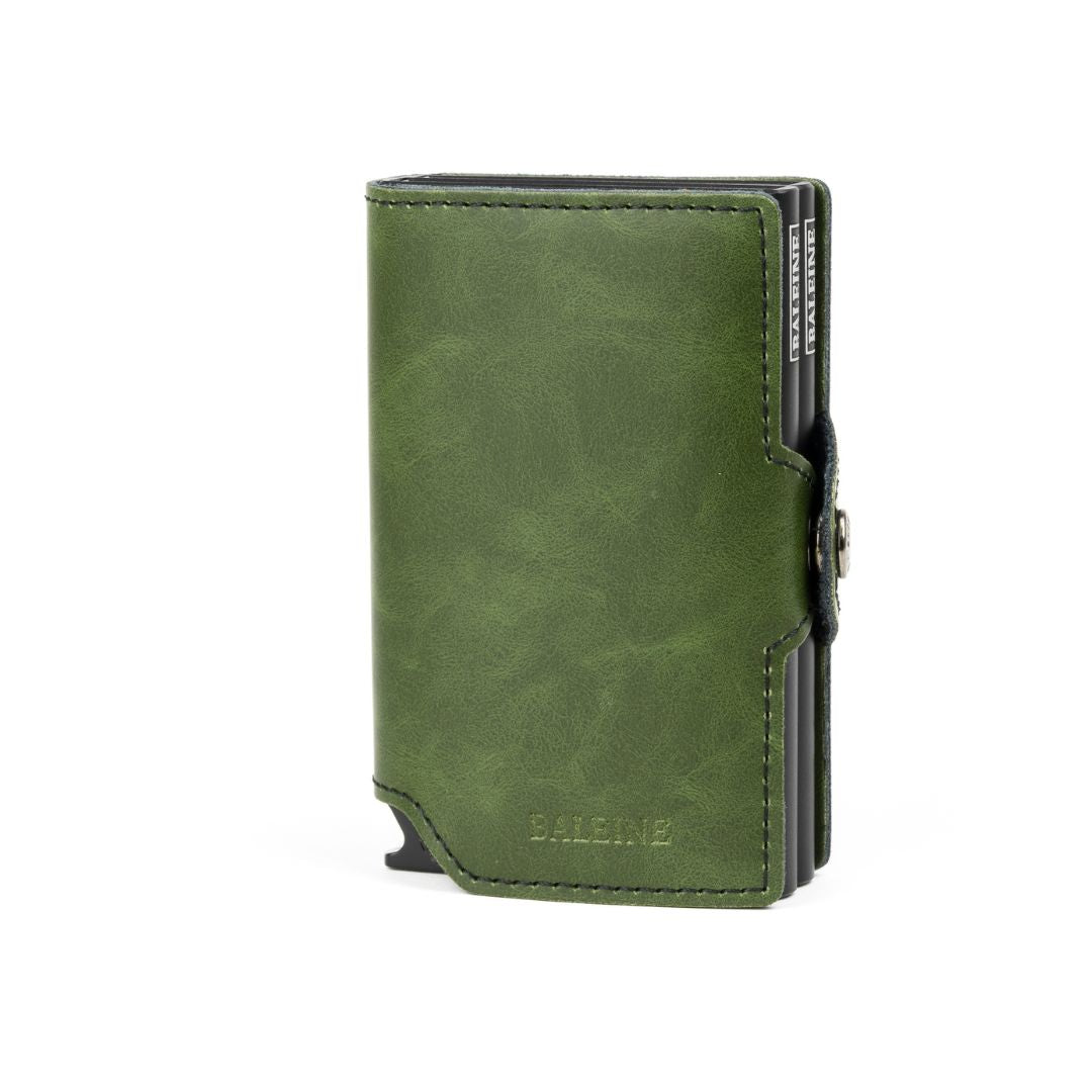 Double Kansas Leather - Army Green