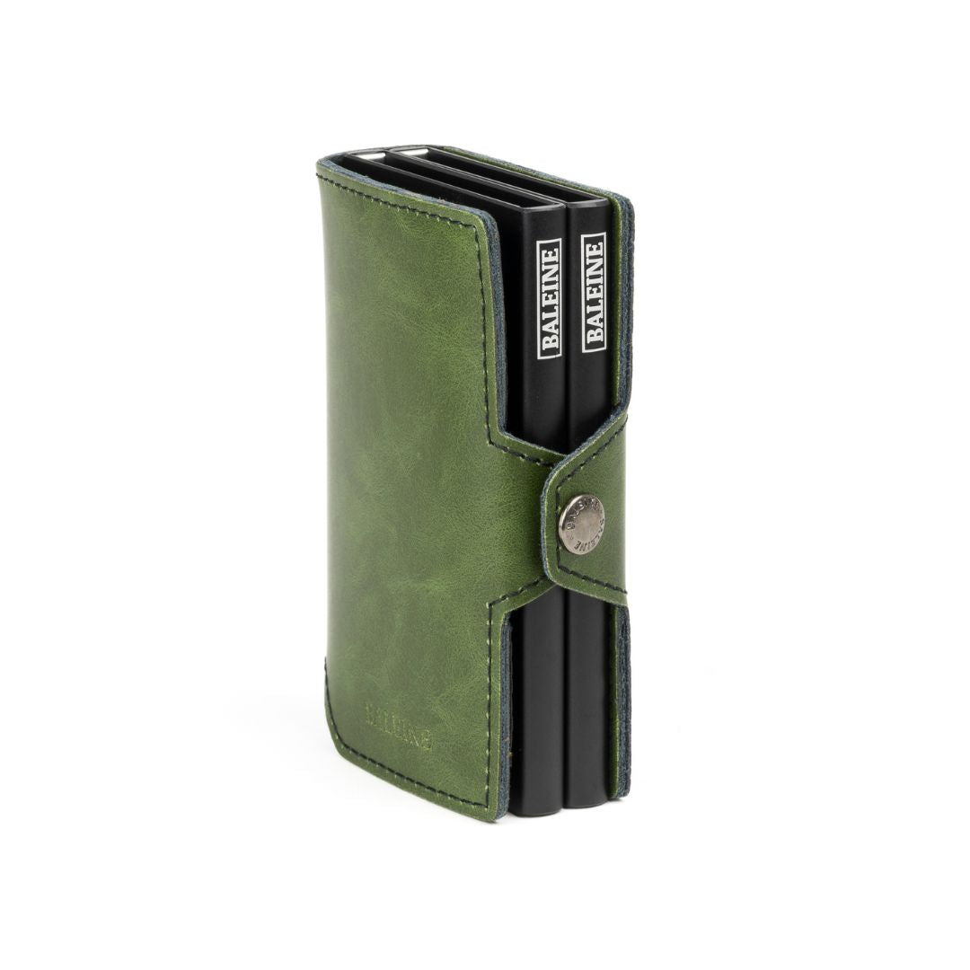 Double Kansas Leather - Army Green