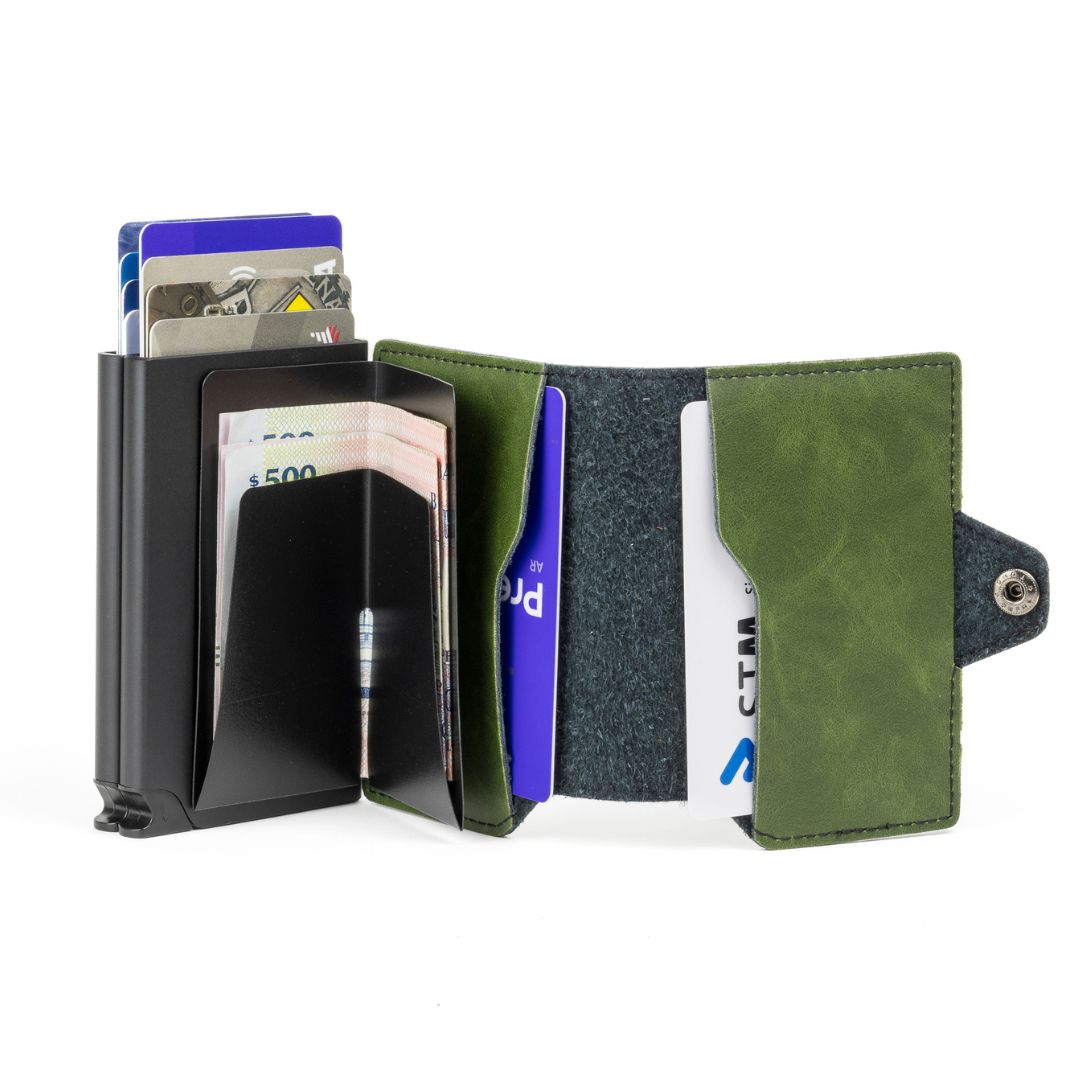 Double Kansas Leather - Army Green