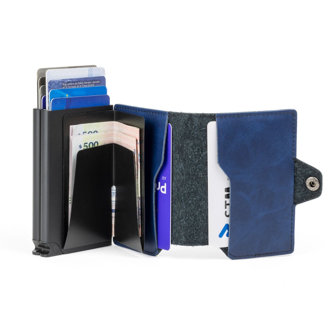 Double Kansas Leather - Midnight Navy