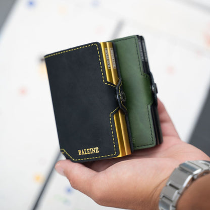 Double Kansas Leather - Army Green