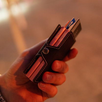 Double Kansas Leather - Dark Pink